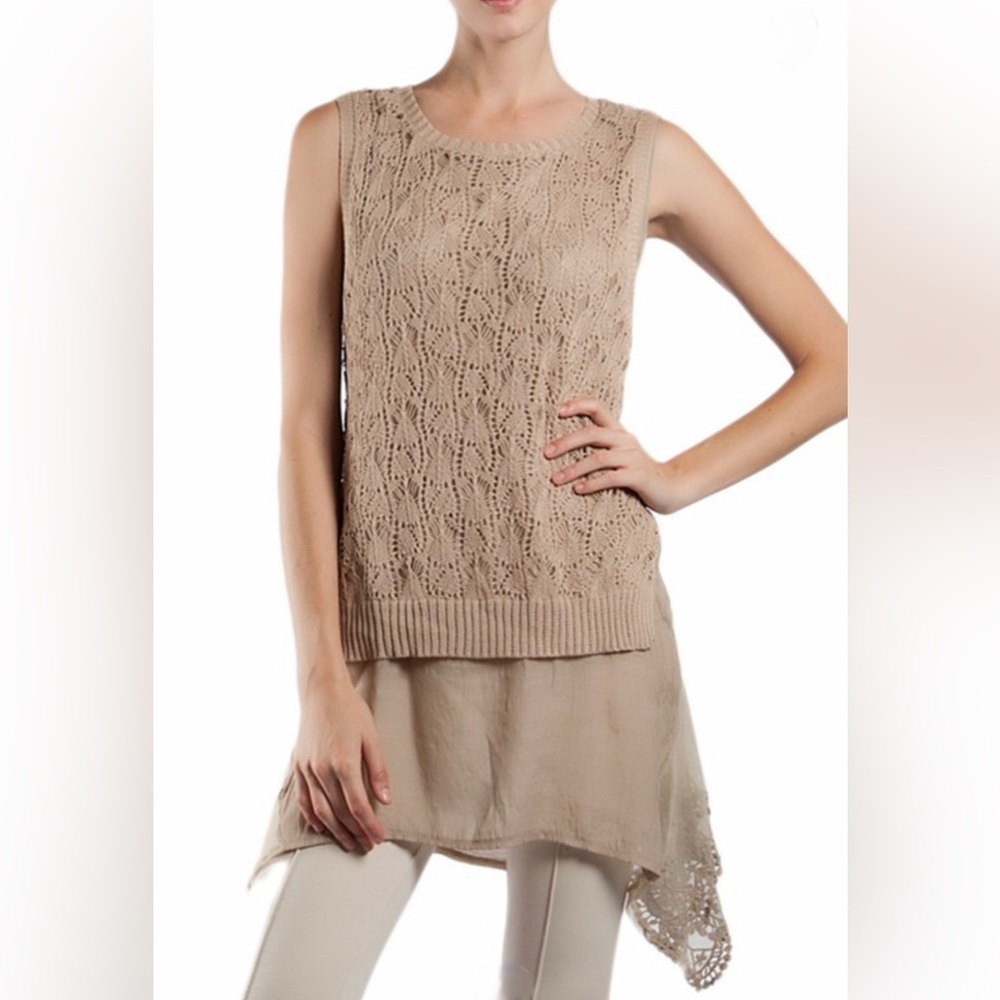 NWT! Kasha Crochet Top